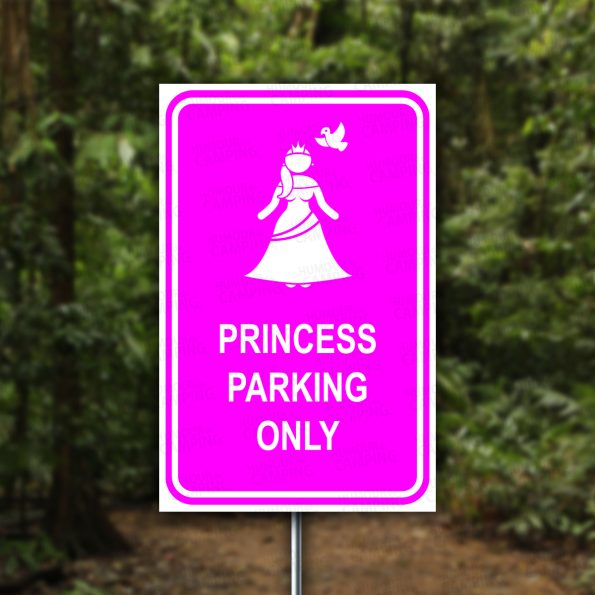 Vertical-HumourCamping-Pancarte-stationnement-pour-princesse